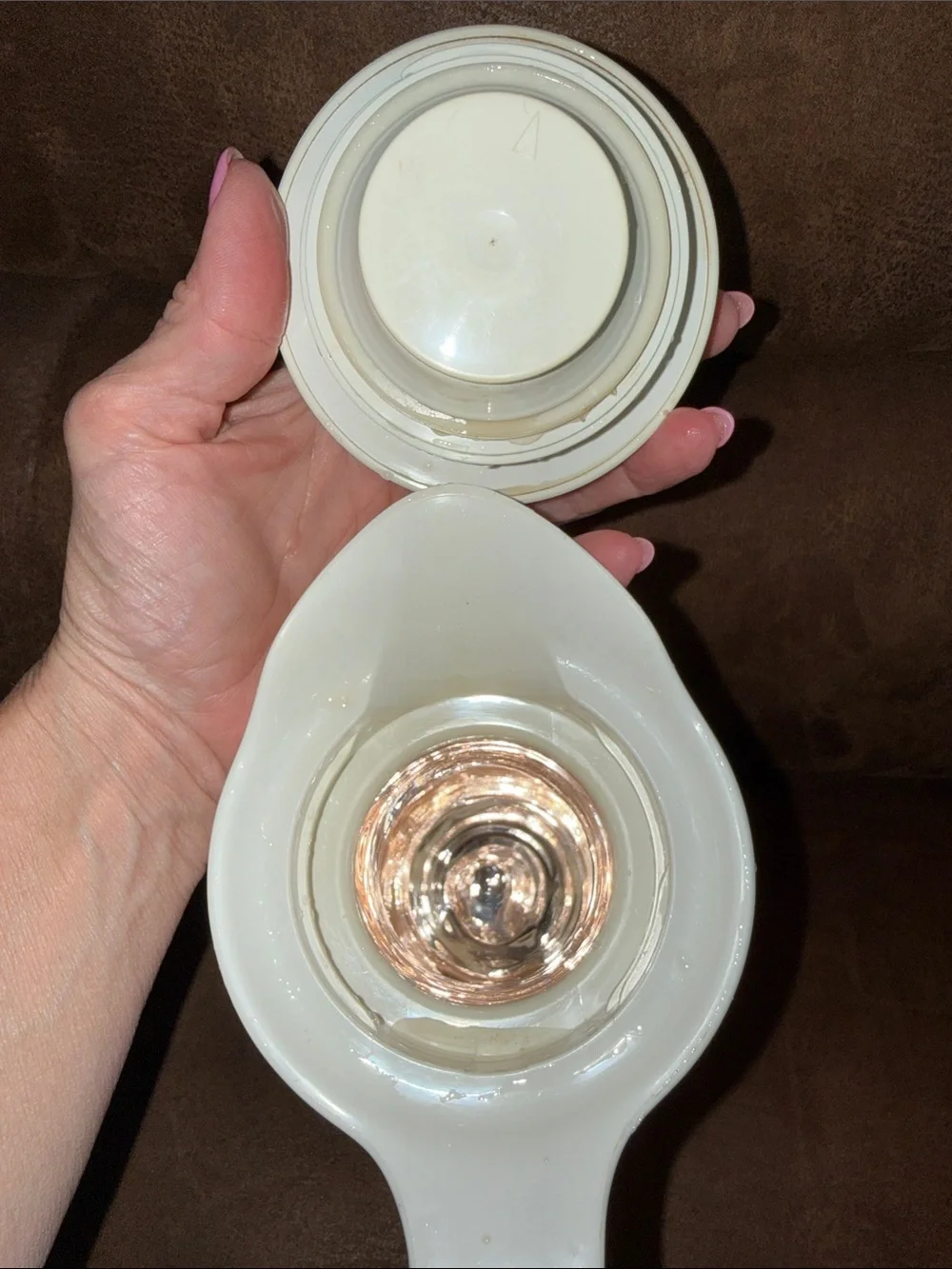 Thermos White Plastic Lid/Cap No. 490 - Made in West Germany